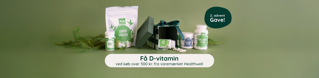 2 Advent - Kb Healthwell for 500 kr. f Vitamin D3 5000 IE, 30 kaps med i gave