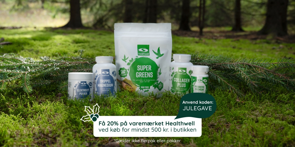 Gl�delig jul! K�b for 500 kr. i hele butikken, og f� 20% p� varem�rket Healthwell