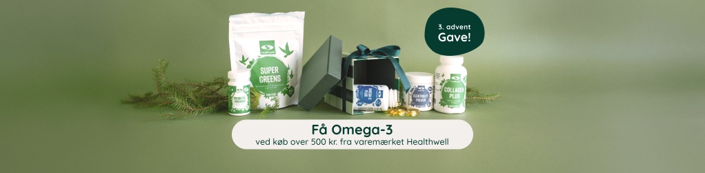 3. Advent - K�b for 500 kr. fra varem�rket Healthwell, f� Omega-3 Plus, 30 kaps