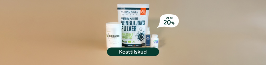 Kosttilskud - Op til 20%