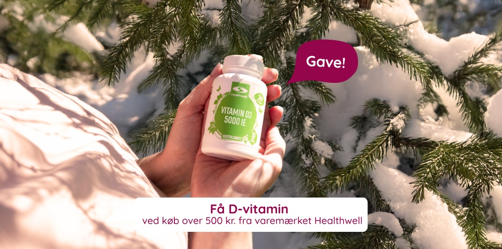 Kun i dag! K�b for mindst 500 kr. fra varem�rket Healthwell, f� Healthwell Vitamin D3 5000 IE, 30 kapsler med i k�bet